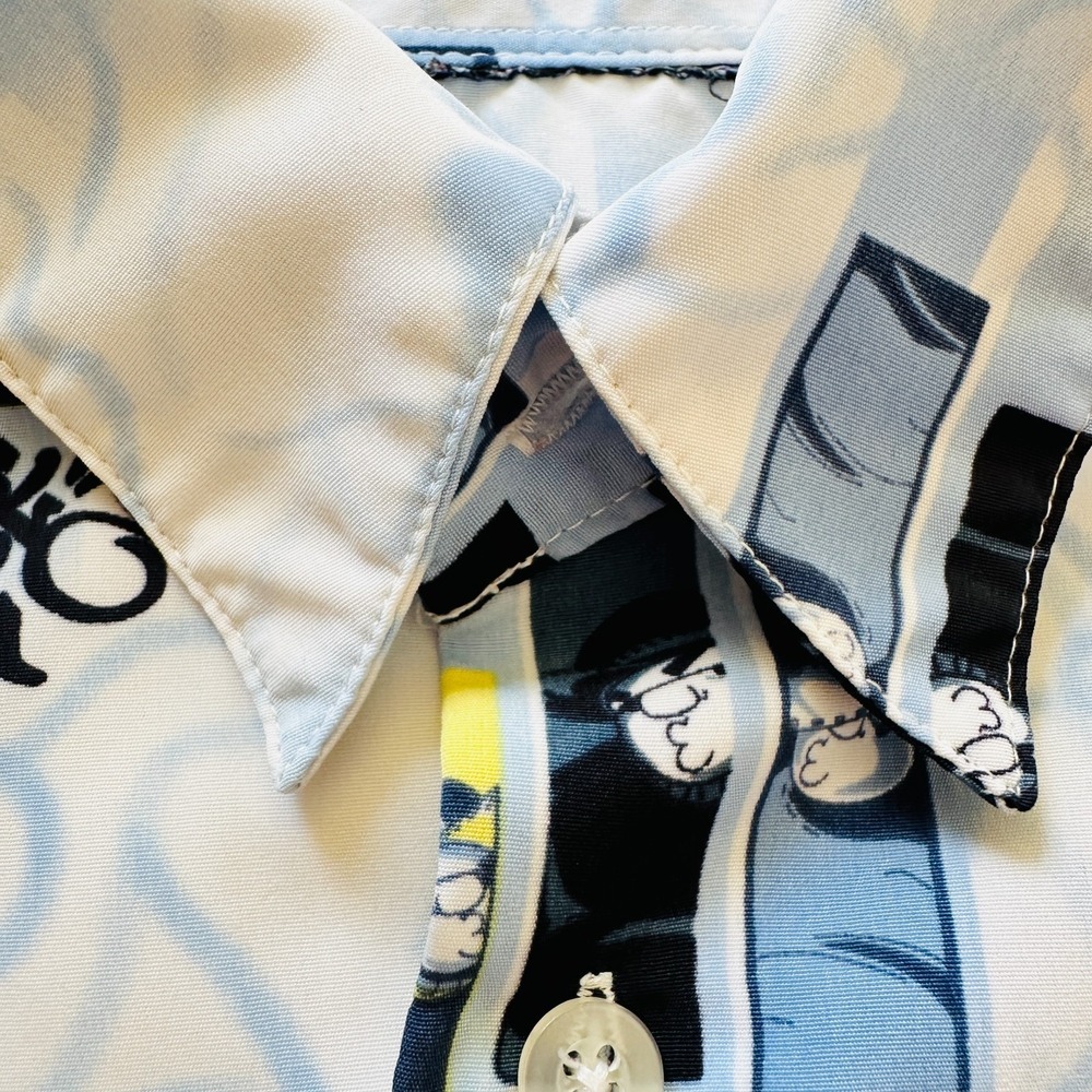 South Pole Denim Shirt Mens 2XL Button Up Skater Thug Graphic No Tags Streetwear - Picture 6 of 8